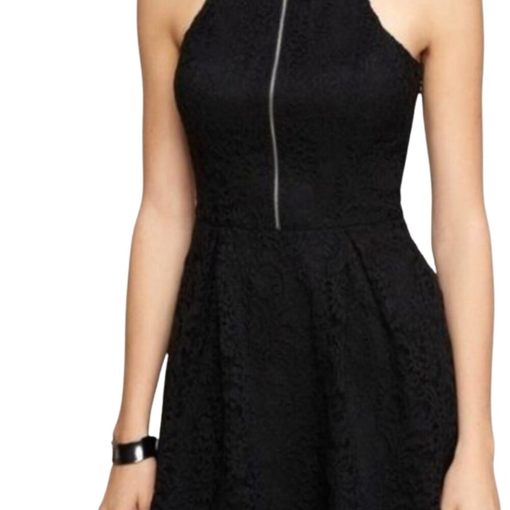 Express Racerback Lace Little Black Dress – Chic & Elegant!